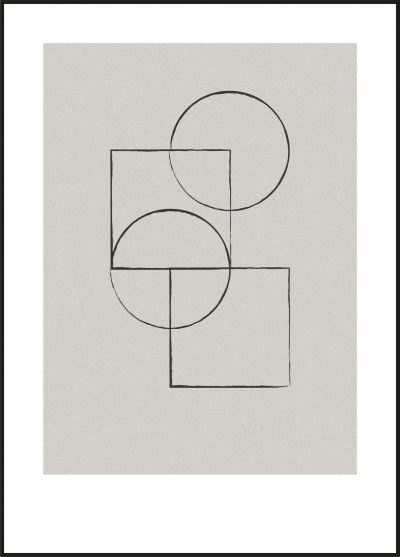 minimalistisk geometrisk konst